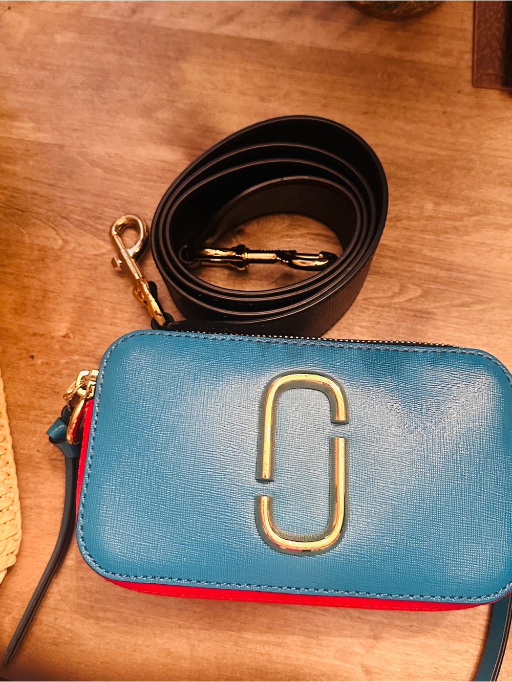 Marc Jacobs Saffiano Small Snapshot Camera Bag